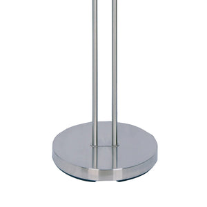 LÚZETE - LAMPADA DA TERRA LED CAROUSEL 26W NICHEL SATINATO