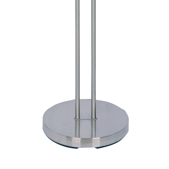 LÚZETE - LAMPADA DA TERRA LED CAROUSEL 26W NICHEL SATINATO