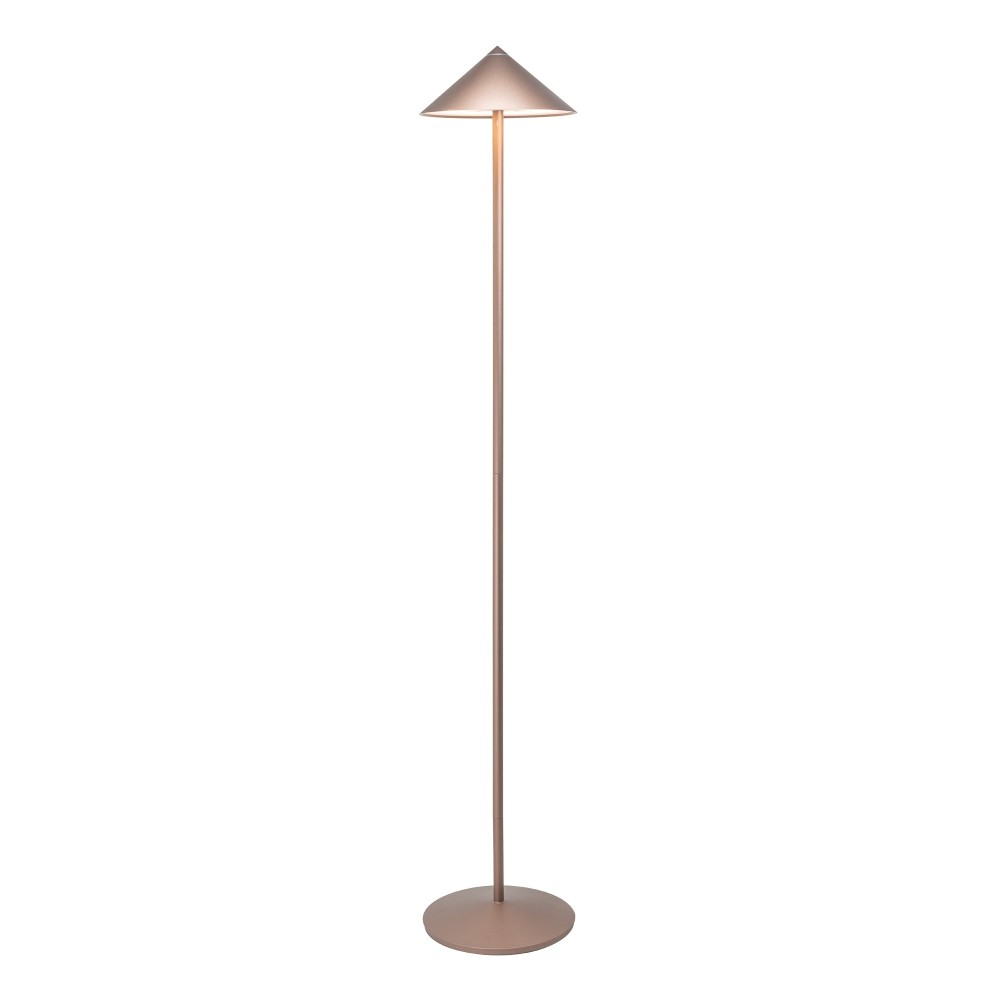 Zafferano Lampada da Terra Led Ricaricabile Pina XXL - 6W, IP65, Dimmer Touch, Testa Magnetica, Design Moderno per Interni ed Esterni - Bronzo