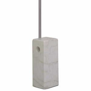 LÚZETE - LAMPADA DA TERRA MARMO NICHEL SATINATO OLMAR