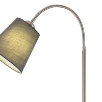 LÚZETE - LAMPADA DA TERRA NICHEL SATINATO PAYTON PARALUME GRIGIO