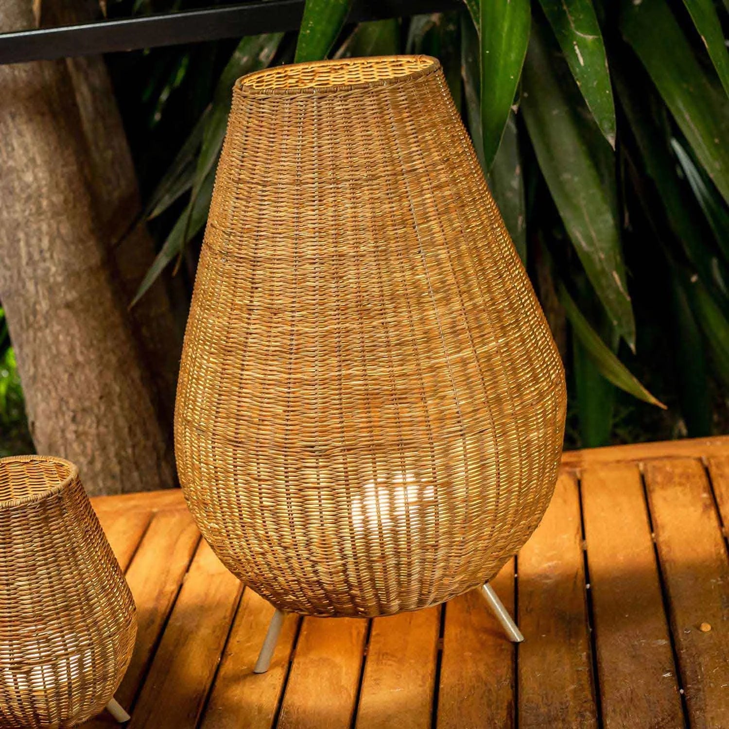 LÚZETE - LAMPADA DA TERRA PORTATILE SENZA FILI PER ESTERNI SAONA 70 BATTERIA RICARICABILE