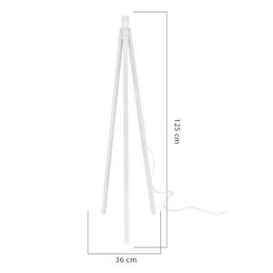 Lampada da terra RODIBI3012 con piantana bianca e paralume rosa