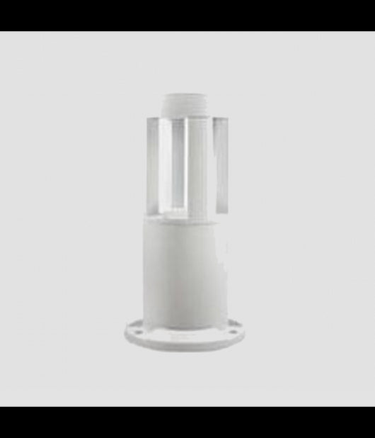Lampada Da Terra Segnapasso Da Giardino Ip65 In Alluminio Vetro 12 W Es59 Bianco  -bianco Freddo      -