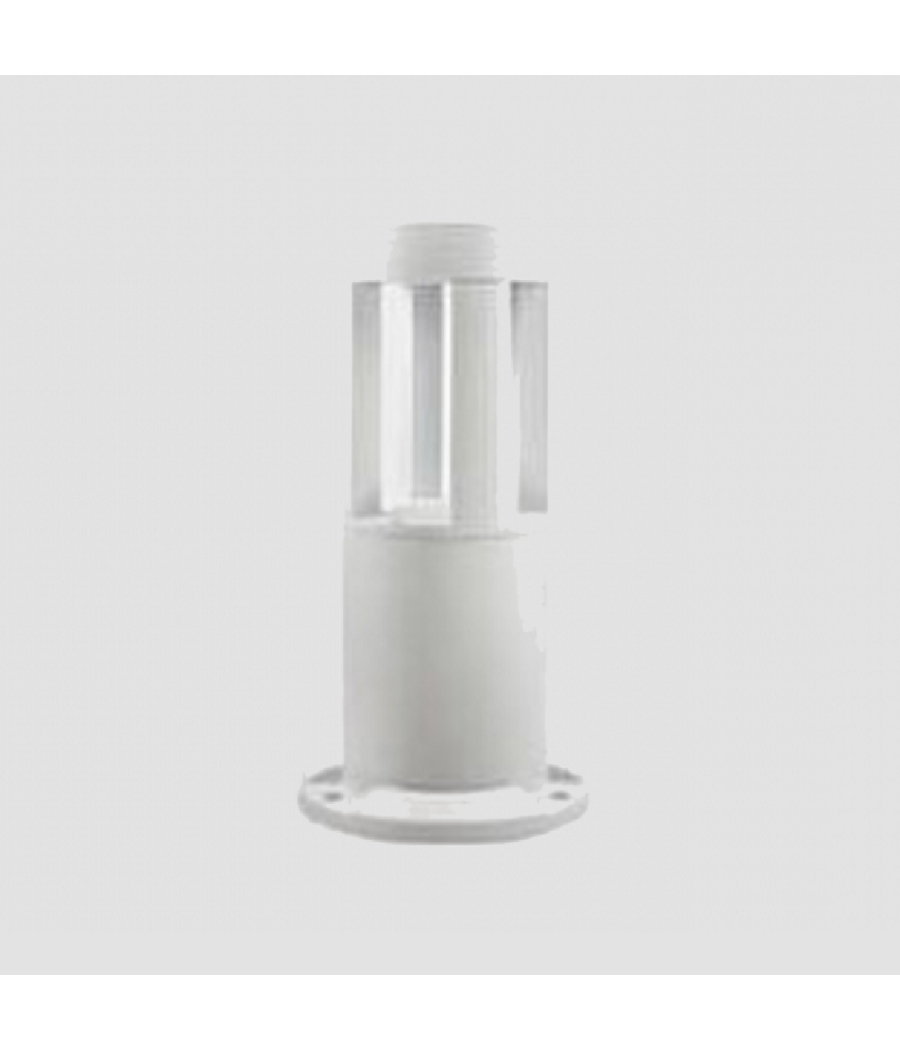 Lampada Da Terra Segnapasso Da Giardino Ip65 In Alluminio Vetro 12 W Es59 Bianco         