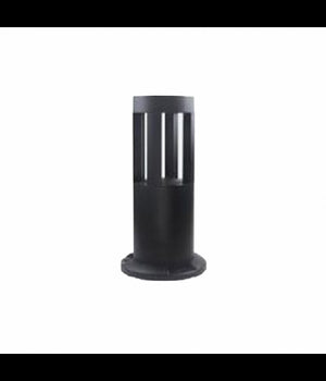 Lampada Da Terra Segnapasso Da Giardino Ip65 In Alluminio Vetro 12watt Es59 Nero  -bianco Freddo      -