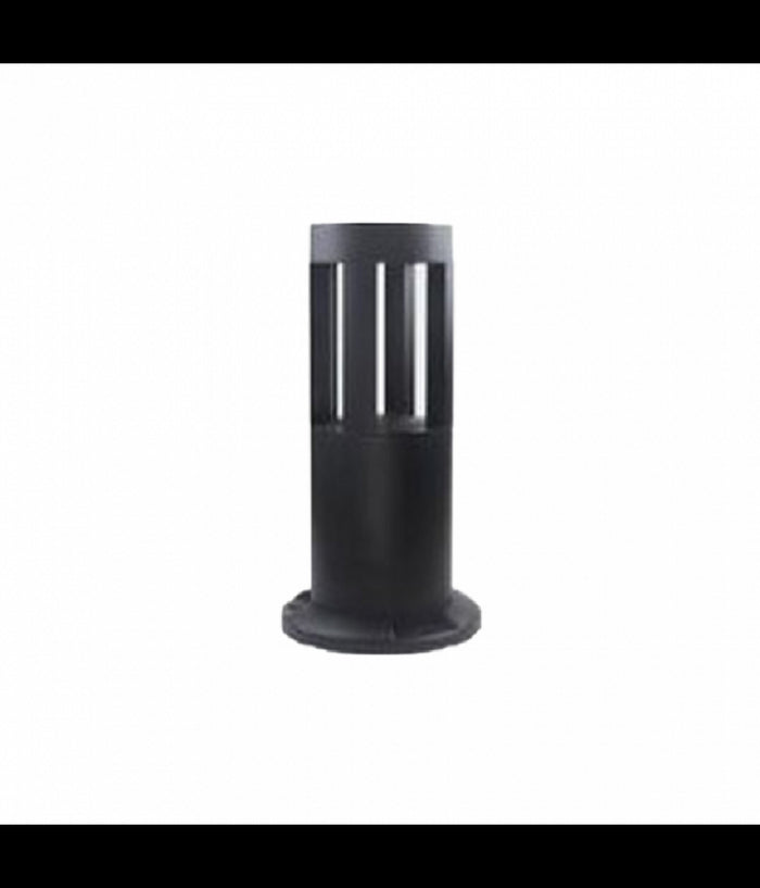 Lampada Da Terra Segnapasso Da Giardino Ip65 In Alluminio Vetro 12watt Es59 Nero         