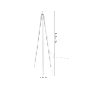 Lampada da terra treppiede bianca con paralume Tripod bianco DECOBI2736