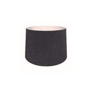 Lampada da terra treppiede nero con paralume nero tessuto DECONE3566