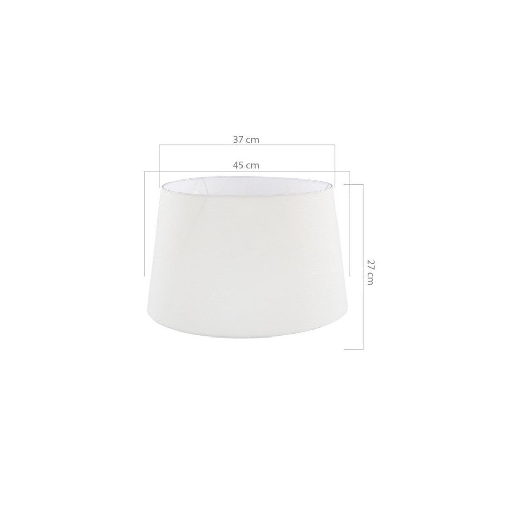 Lampada da terra treppiede noce con paralume Tripod bianco DECONOCE2736