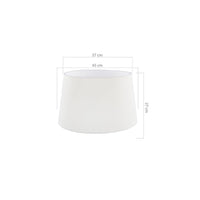 Lampada da terra treppiede noce con paralume Tripod bianco DECONOCE2736