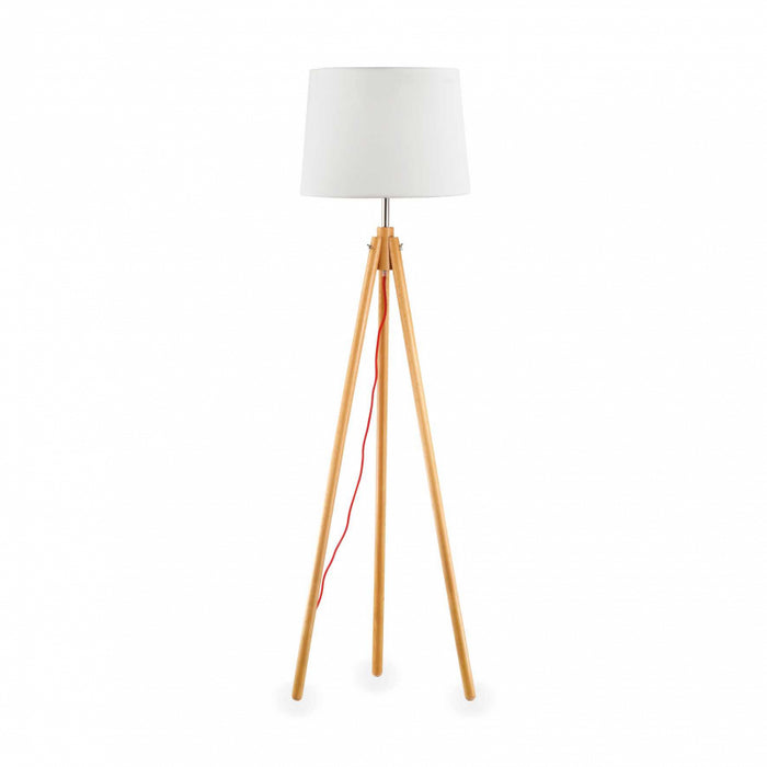 Lampada Da Terra York Pt1 Wood Ideal-Lux