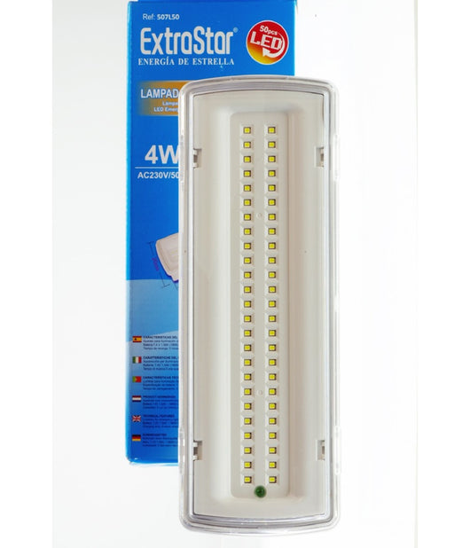 Lampada Di Emergenza A Led Smd Con Plafoniera Da Incasso 50 Led 4w 406lm 650         