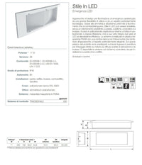 Lampada Di Emergenza Beghelli Da 11w A Led Da Incasso Autonomia 8h Ip40 Se 1499         