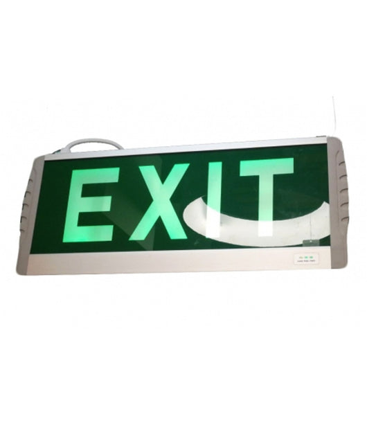 Lampada Di Emergenza Led Exit 3w Luce Sicurezza 375x159x21 Mm Con Plafoniera         