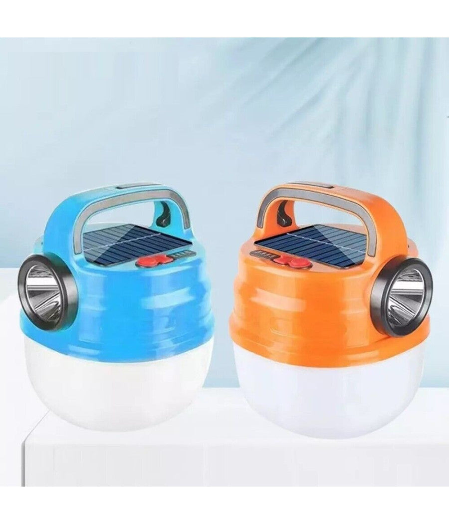Lampada Di Emergenza Pannello Solare Torcia Ricaricabile Lanterna 80w Hb-v80         