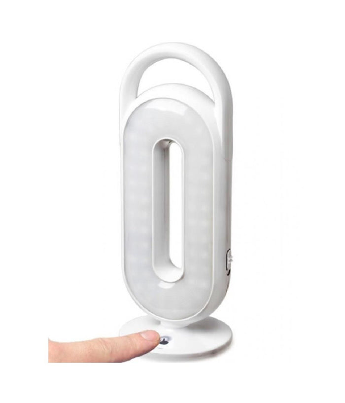 Lampada Emergenza Torcia Portatile Led Ricaricabile Tasto Switch 6w Dp-7109         