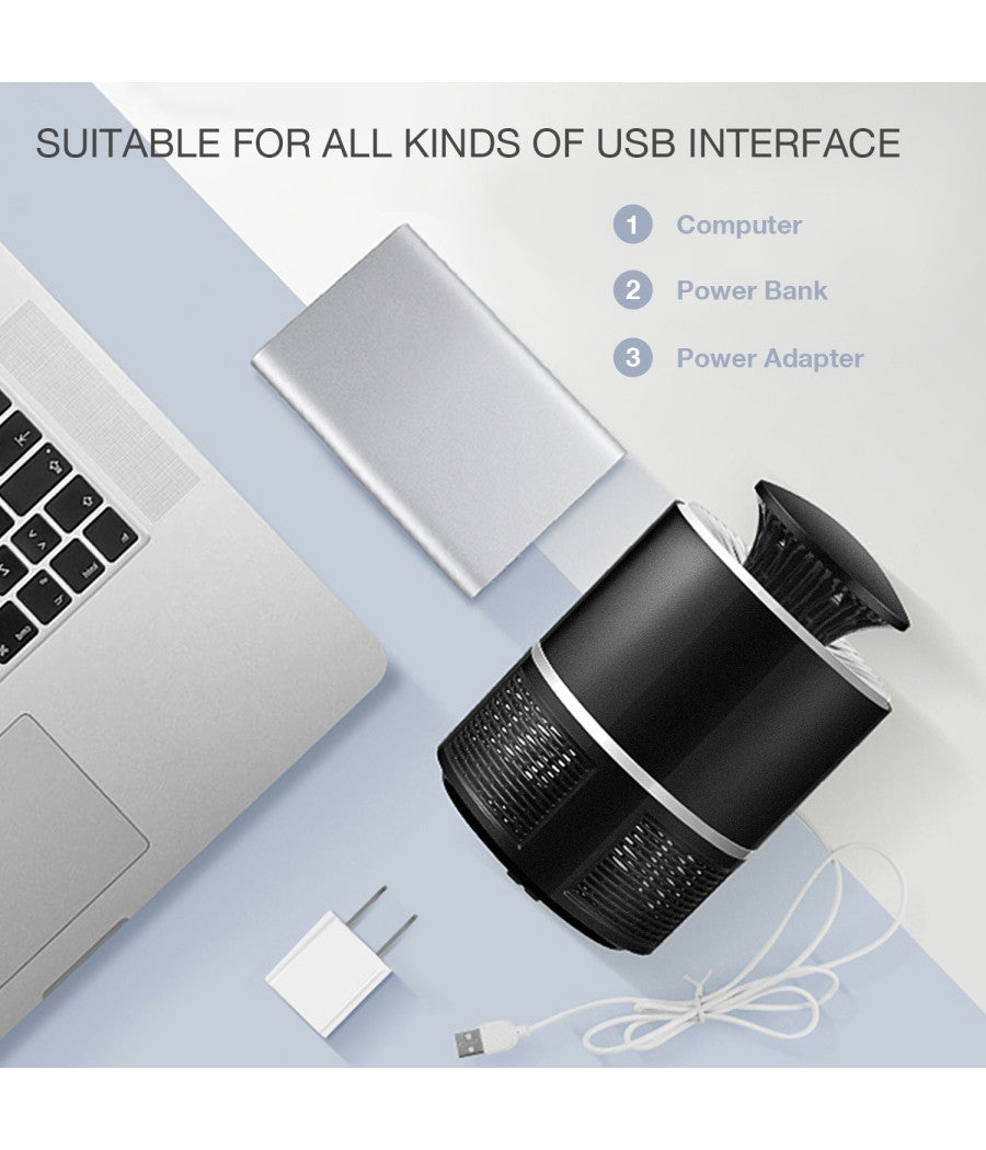 Zanzariera Elettrica Lampada Antizanzara Usb Portatile Anti Insetti E Zanzare         