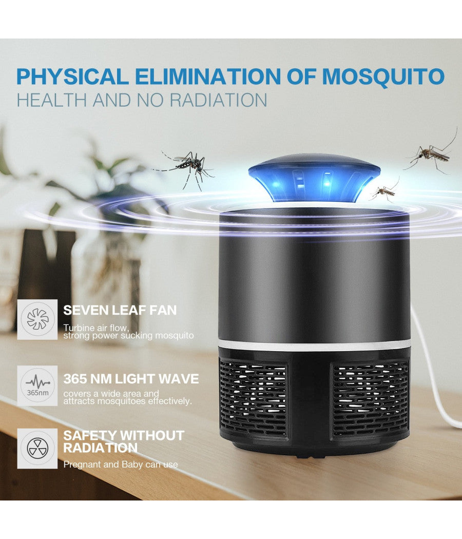 Zanzariera Elettrica Lampada Antizanzara Usb Portatile Anti Insetti E Zanzare         