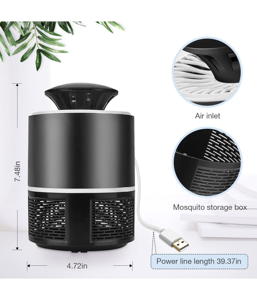 Zanzariera Elettrica Lampada Antizanzara Usb Portatile Anti Insetti E Zanzare         