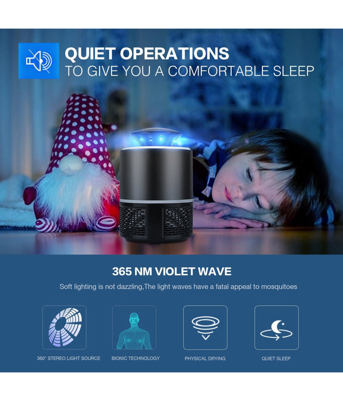 Zanzariera Elettrica Lampada Antizanzara Usb Portatile Anti Insetti E Zanzare         