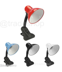 Lampada Estetista Snodabile Orientabile E27 Con Morsetto Scrivania Tavolo 108b         