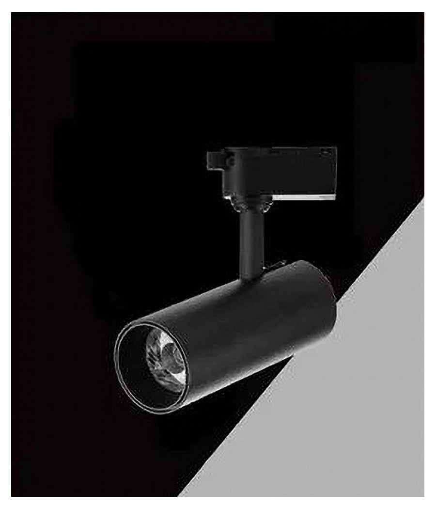 Lampada Faretto Led Per Binario Monofase 30w Luce Cct Ip20 Bianco Nero Sl-30w-3c  Nero       