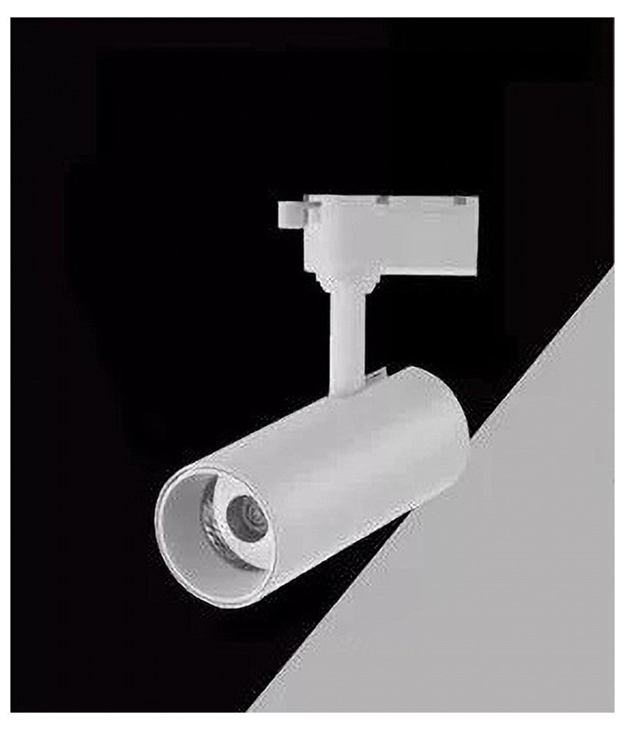 Lampada Faretto Led Per Binario Monofase 30w Luce Cct Ip20 Bianco Nero Sl-30w-3c  Bianco       