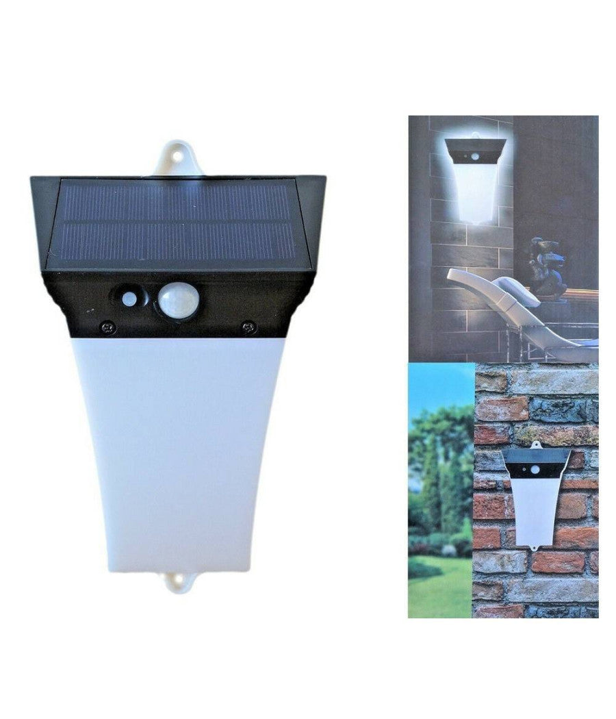 Lampada Faro Luce Ricaricabile Faretto Esterno Energia Solare Sensore Movimento         