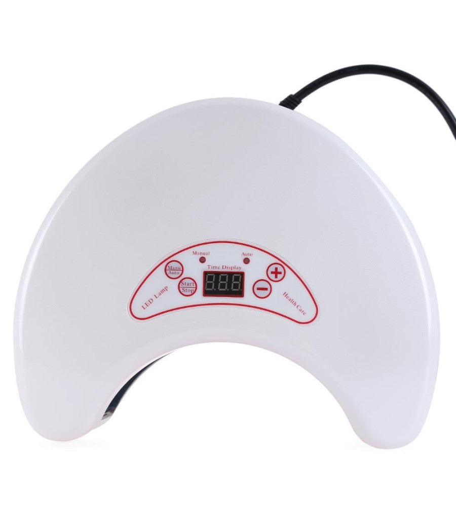 Lampada Fornetto Led 108 Led Nail Art 18w Mezza Luna Ricostruzione Unghie         