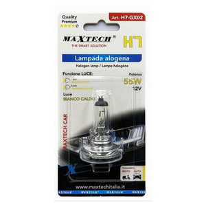 Lampada H7 Per Moto Auto Lampadina Alogena 55 Watt 12v Luce Bianco Caldo H7-gx02         