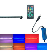 Lampada Immersione Decorativa T4 Led Rgb Telecomando Acquari 60 Cm 6 W Ventose         