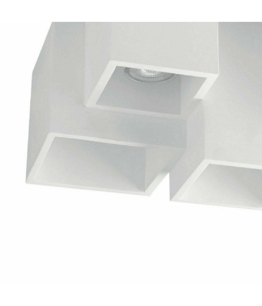 Lampada In Gesso A 5 Cubi Da Soffitto Lampadario Supporto Faretti Gu10 Gs-c06-5         
