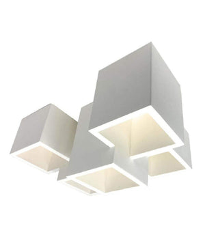 Lampada In Gesso A 5 Cubi Da Soffitto Lampadario Supporto Faretti Gu10 Gs-c06-5         