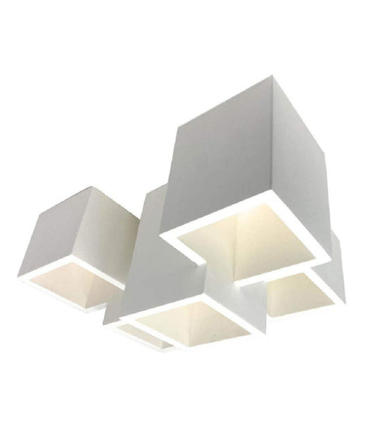 Lampada In Gesso A 5 Cubi Da Soffitto Lampadario Supporto Faretti Gu10 Gs-c06-5         