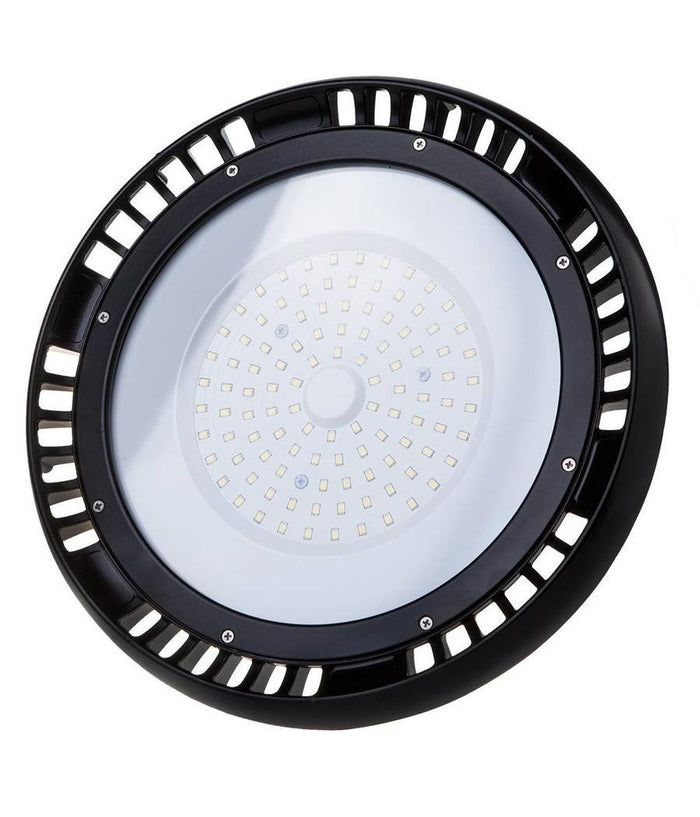 Lampada Industriale Faretto Led High Bays 100w Gallerie Ufo 6400k Ip65 Esterno         