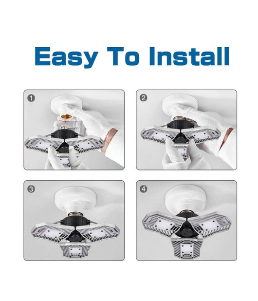 Trade Shop - Lampada Lampadario Led Smd 60w 6000k 6000 Lumen Deformabile Attacco E27 -