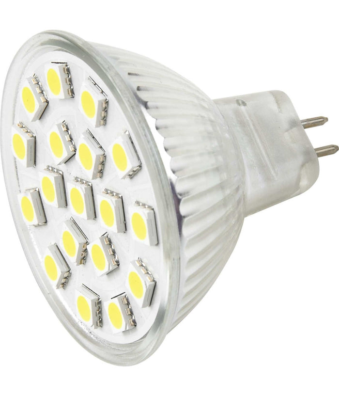 Lampada Lampadina Faretto Led 5w 12v Smd Mr16 Luce Bianca Calda 450 Lumen Gu5.3  -bianco Caldo      -