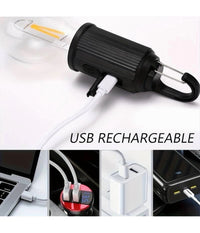 Lampada Lampadina Led Bulbo Ricaricabile 3 W Usb Gancio Campeggio Tenda Camper         