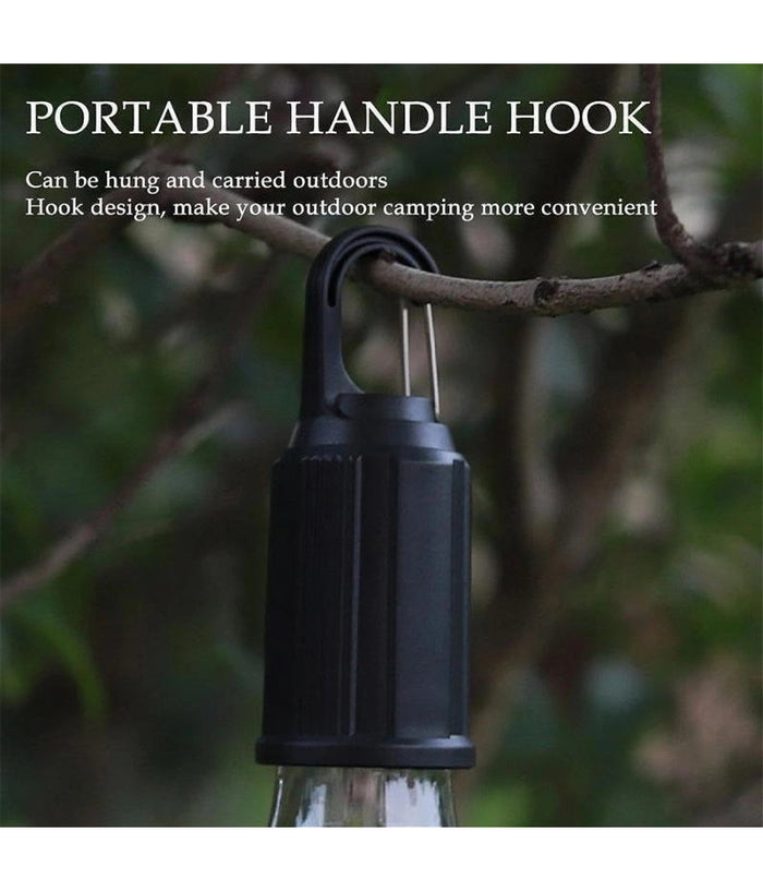 Lampada Lampadina Led Bulbo Ricaricabile 3 W Usb Gancio Campeggio Tenda Camper         