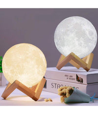 Lampada Led 3d A Forma Di Luna Usb Luna Luce Regolabile Notturna Ricaricabile         
