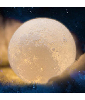 Lampada Led 3d A Forma Di Luna Usb Luna Luce Regolabile Notturna Ricaricabile         