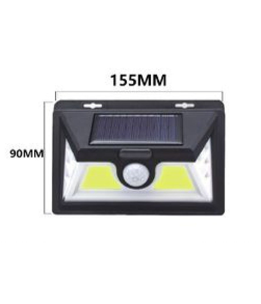 Lampada Led Cob Luce Ricarica Solare Applique Parete Sensore Movimento Tx-9498         