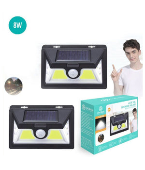 Lampada Led Cob Luce Ricarica Solare Applique Parete Sensore Movimento Tx-9498         