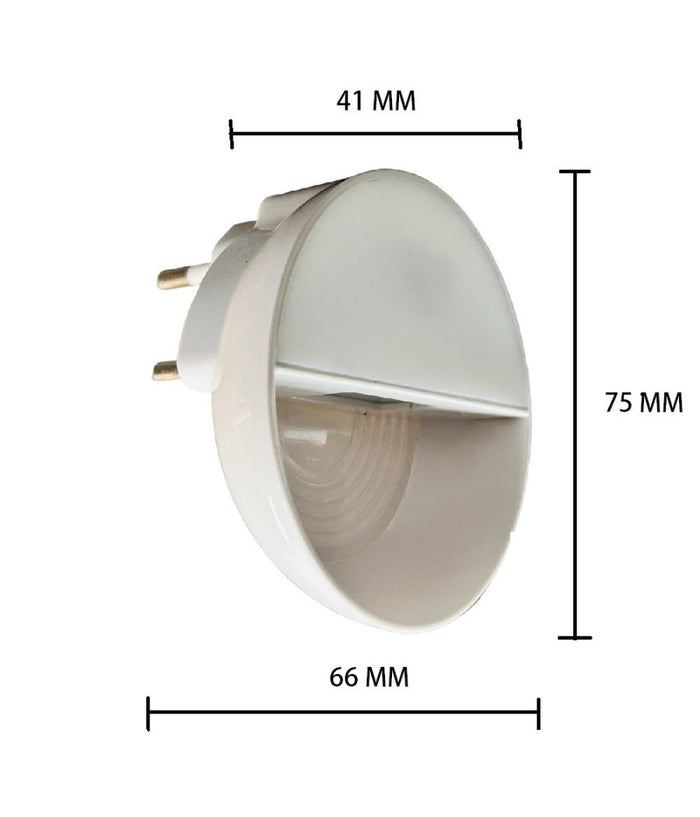 Lampada Led Con Spina Luce Notturna Segnapasso Sensore Movimento 0.4w Xggyd-002  -bianco Caldo      -