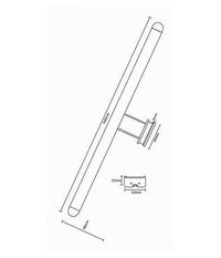 Lampada Led Da Specchio 12w Applique Tripla Colorazione 6500k 4000k 3000k F05-3c         