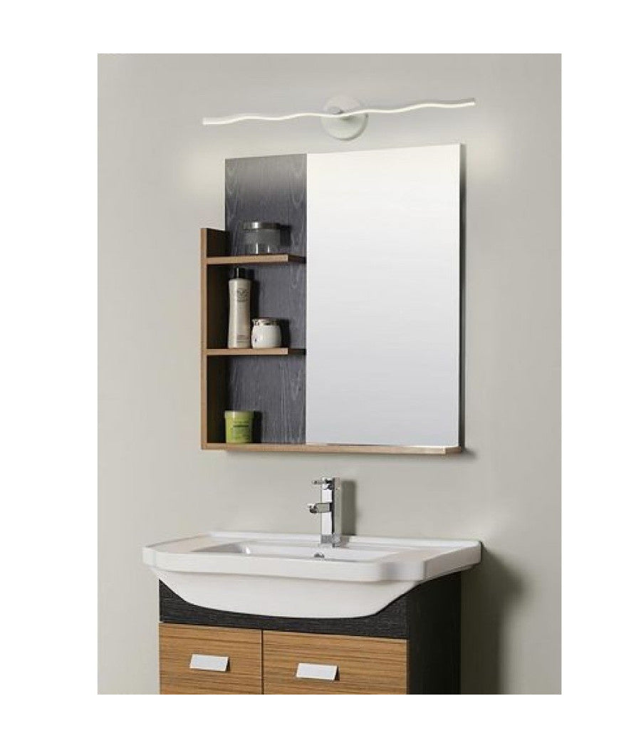 Lampada Led Da Specchio Moderna Applique Luce Fredda Naturale 10 Watt 800lm F12  -bianco Naturale      -