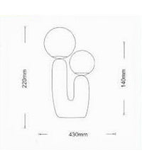 Lampada Led Da Tavolo Lume Alien Attacco 2xg9 Max 60w Ip20 Varie Colorazioni D14  Bianco       