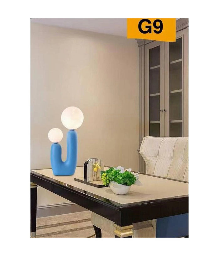 Lampada Led Da Tavolo Lume Alien Attacco 2xg9 Max 60w Ip20 Varie Colorazioni D14  Blu       