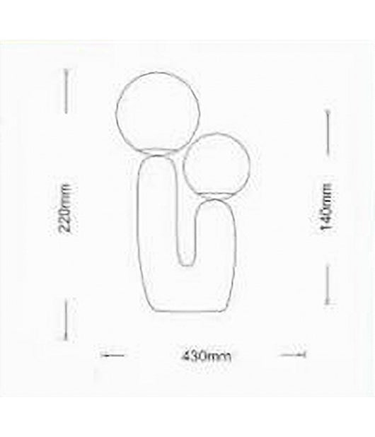 Lampada Led Da Tavolo Lume Alien Attacco 2xg9 Max 60w Ip20 Varie Colorazioni D14  Rosso       